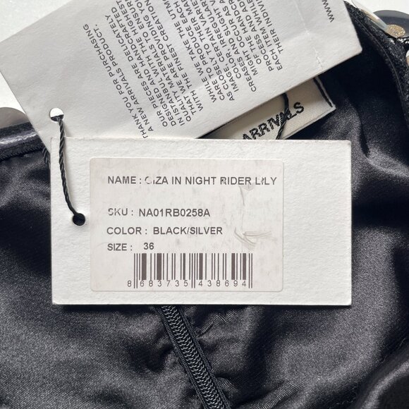 New Arrivals Giza Dress in Night Rider Lily Black Silver Size FR 36 US 2 4 NWT - Picture 4 of 9